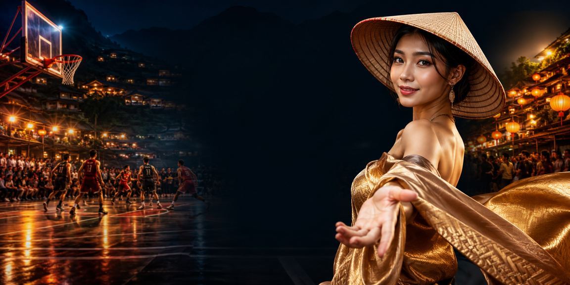 Người chơi tại Sa Pa đội nón lá theo dõi kết quả cá cược bóng rổ trên điện thoại